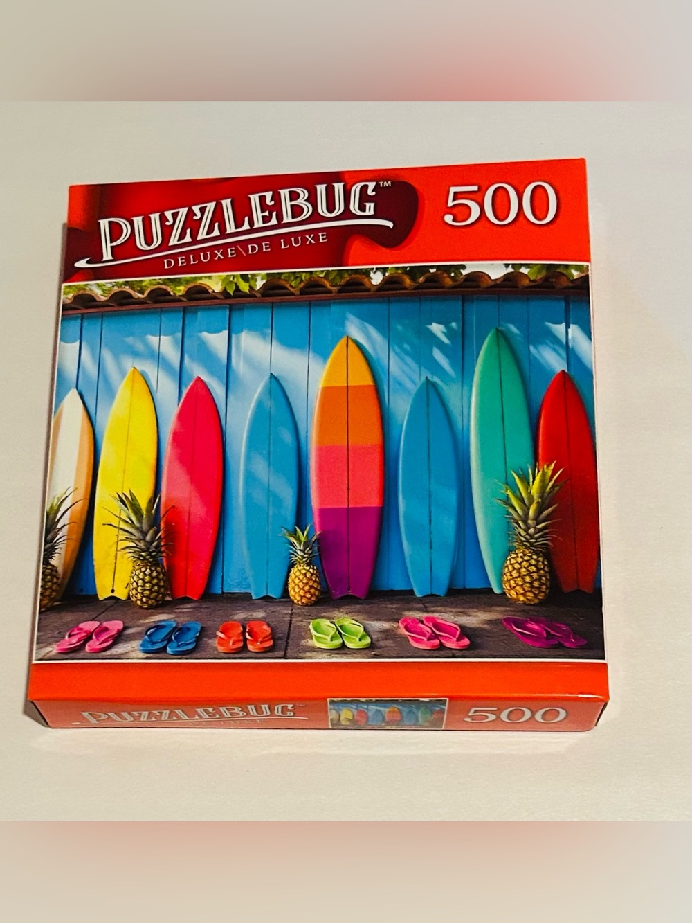 New “Colorful Surfboards and Flip Flops” Puzzle 500 Pieces Puzzlebug Deluxe